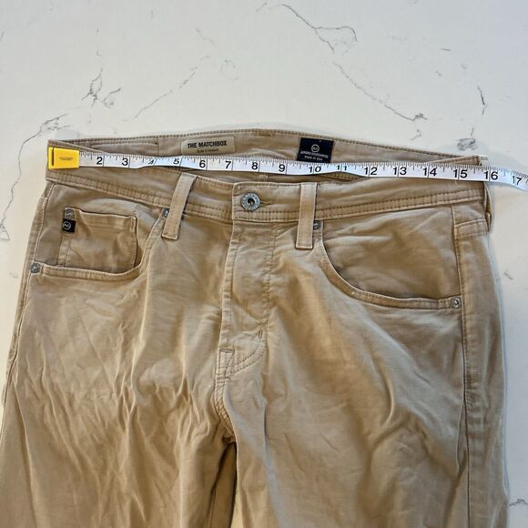 Adriano Goldschmidt The Matchbox Slim Skinny Jeans Size 31 Tan Stretch Twill - Picture 15 of 16